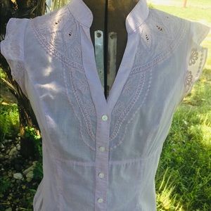 Vintage Express Lavender Sleeveless Blouse